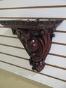 F48196EC: Antique English Carved Walnut Wall Shelf