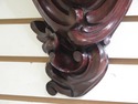 F48196EC: Antique English Carved Walnut Wall Shelf