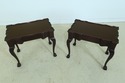 L49155: Pair Fine Quality Newport Mahogany Tea Tab