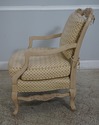 61916EC: Country French Upholstered Distressed Pai