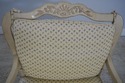 61916EC: Country French Upholstered Distressed Pai