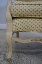 61916EC: Country French Upholstered Distressed Pai