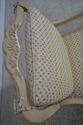 61916EC: Country French Upholstered Distressed Pai