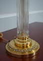 F61875EC: Candelabra Design Glass Column & Brass T