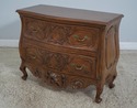 61893EC: Pair Italian Carved Walnut Finish Commode