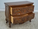 61893EC: Pair Italian Carved Walnut Finish Commode