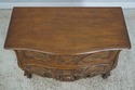 61893EC: Pair Italian Carved Walnut Finish Commode