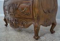 61893EC: Pair Italian Carved Walnut Finish Commode