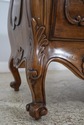 61893EC: Pair Italian Carved Walnut Finish Commode