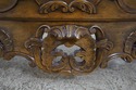 61893EC: Pair Italian Carved Walnut Finish Commode