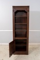 70269: STICKLEY Cherry Lighted Tall Glass Shelf Op