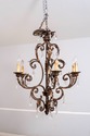 F70381: Venetian Style 6 Light Metal Frame Hanging