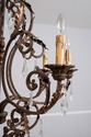 F70381: Venetian Style 6 Light Metal Frame Hanging