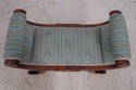 64308EC: Regency Style Mahogany Upholstered Bench