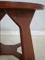 75340: STICKLEY Round Gustav Mission Oak Lamp Tabl