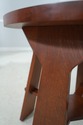 75340: STICKLEY Round Gustav Mission Oak Lamp Tabl
