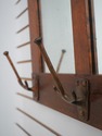 F75321: Gustav STICKLEY Antique Mirror Hat Rack