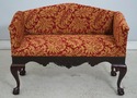 75371: Ball & Claw Mahogany Newly Upholstered Wind