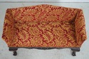 75371: Ball & Claw Mahogany Newly Upholstered Wind