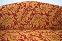 75371: Ball & Claw Mahogany Newly Upholstered Wind