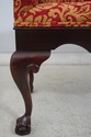 75371: Ball & Claw Mahogany Newly Upholstered Wind