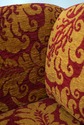 75371: Ball & Claw Mahogany Newly Upholstered Wind