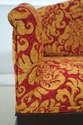 75371: Ball & Claw Mahogany Newly Upholstered Wind