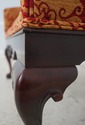 75371: Ball & Claw Mahogany Newly Upholstered Wind