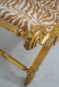 75087: Neoclassical Gold Gilt Upholstered Bench
