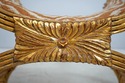 75087: Neoclassical Gold Gilt Upholstered Bench