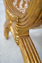75087: Neoclassical Gold Gilt Upholstered Bench