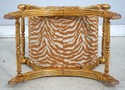 75087: Neoclassical Gold Gilt Upholstered Bench