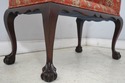 75372: Ball & Claw Newly Upholstered Vintage Bench