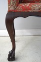 75372: Ball & Claw Newly Upholstered Vintage Bench