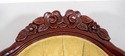 LF70433: Pair Of Walnut Victorian Style Tufted Par