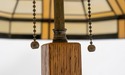 70416: STICKLEY Mission Oak 2 Light Table Lamp w. 