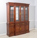70401: HENKEL HARRIS Cherry Large China Cabinet Br