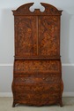 L65998EC: Italian Highly Inlaid Cylinder Secretary