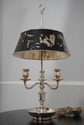 F66000EC: Silverplate Distressed Toleware Shade Bo