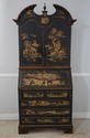 66008EC: Chinoiserie Paint Decorated Secretary Des