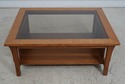 66040EC: STICKLEY Glass Top Mission Oak Coffee Tab