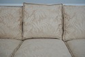 70452: ETHAN ALLEN Off White Damask Upholstered Ro