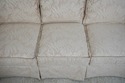 70452: ETHAN ALLEN Off White Damask Upholstered Ro