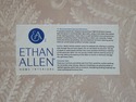 70452: ETHAN ALLEN Off White Damask Upholstered Ro