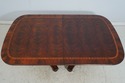 L70136: HENDERDON Large Flame Mahogany Top Dining 