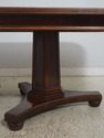 L70136: HENDERDON Large Flame Mahogany Top Dining 