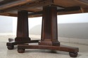 L70136: HENDERDON Large Flame Mahogany Top Dining 
