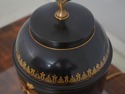 F70507: Pair Toleware Tea Canister Style Table Lam