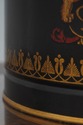 F70507: Pair Toleware Tea Canister Style Table Lam