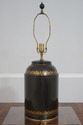 F70507: Pair Toleware Tea Canister Style Table Lam